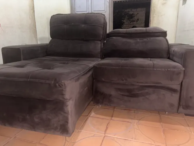 Sofá retrátil e reclinável 3 lugares à venda