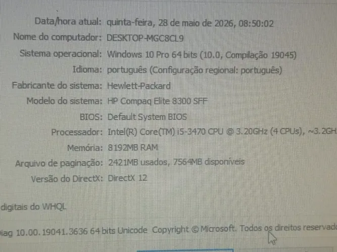 torre computador hp elite 8300- leia