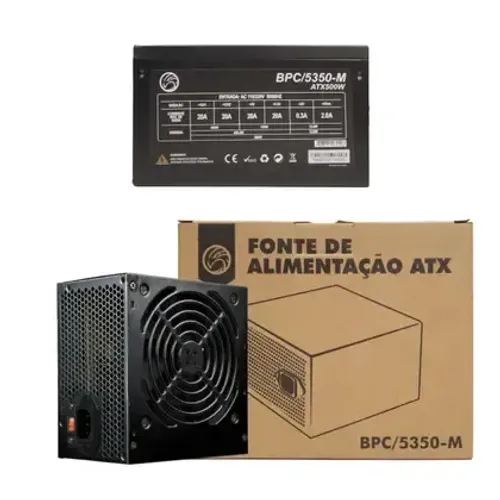 Fonte Real 500w *NOVA COM GARANTIA*