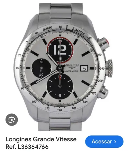 Relógio Longines grande vitesse automático