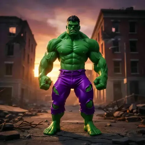 Action Figure Hulk 3d Decorativo Impressão 3d Colecionável