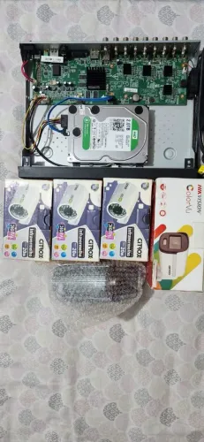 Gravador DVR ou Stand Alone  HD 2TB com 16 canais e 3 câmeras da Citrox, 1 HikVision