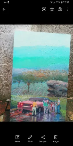 Quadro carro e pessoa