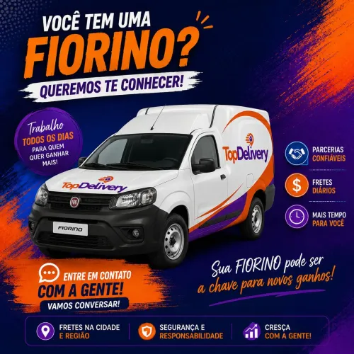 Estamos procurando motoristas/proprietários de Fiorino