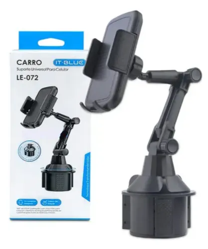 Suporte para Celular / GPS de Porta Copo Universal Discreto e Seguro - NOVO