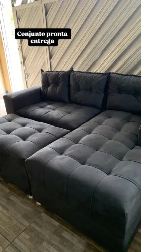 Conjunto pronta entrega. Mega cinza