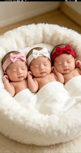 KIT COM 3 TIARAS COM LACINHO EM MALHA MACIA RECÉM NASCIDO BEBÊ / INFANTIL