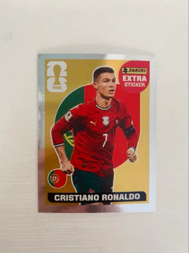 Cristiano Ronaldo Gold - Extra Sticker Oficial Panini Copa do Mundo 2026