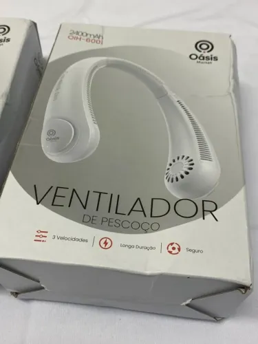 Ventilador De Pescoço Oásis | Novo | 2400mah