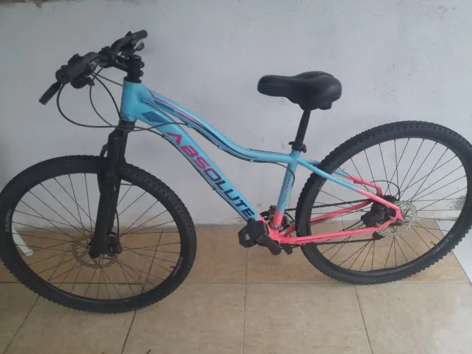 Bicicleta aro 29 freio a disco hidráulico grupo shimano