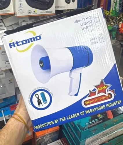 Megafone profissional recarregável