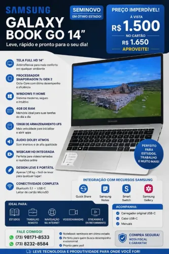 Notebook Samsung Galaxy GO
