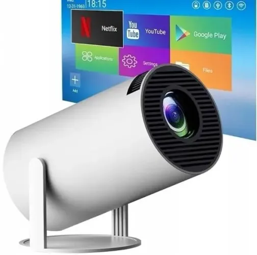 Projetor portátil 4k Bluetooth.