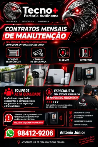 Manutenção e instalação segurança eletrônica.