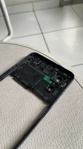 Aro lateral carcaça original moto g54 com lente e nfc