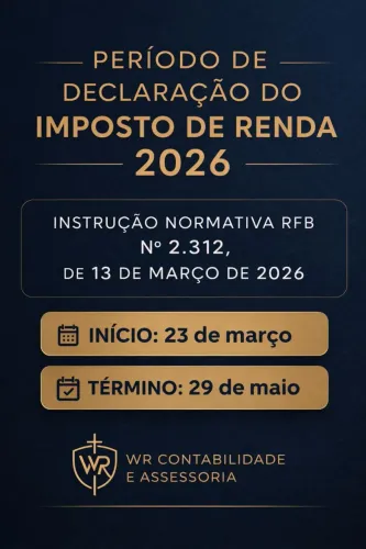 DECLARAÇÃO DE IMPOSTO DE RENDA 2026 