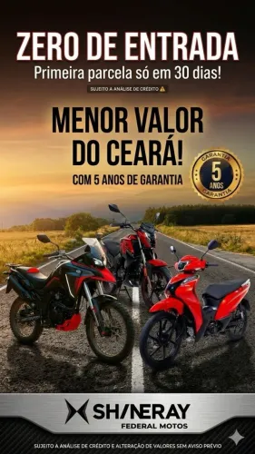 Moto com zero de entrada - Moto promoção