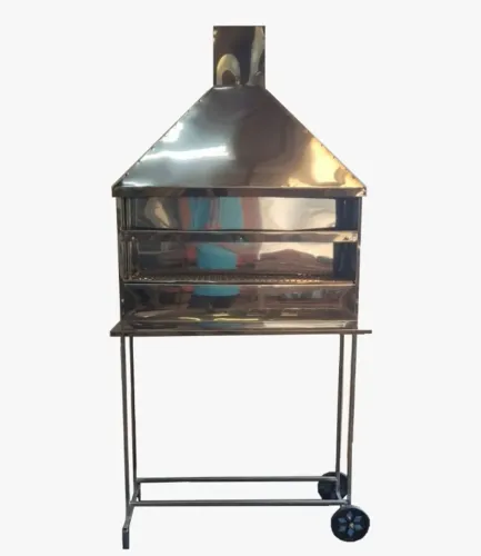 Churrasqueira de espetinho inox com bancada acoplada