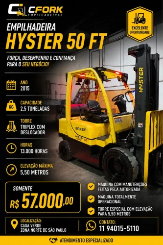 Empilhadeira hyster 50 ft 