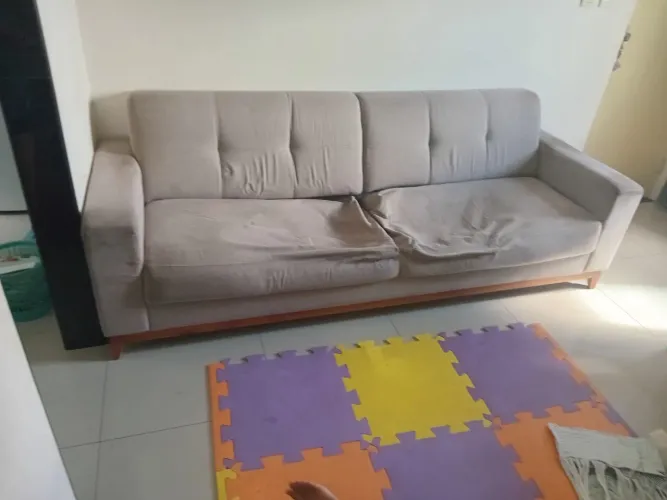 sofá tecido bom estado só precisa trocar percinta