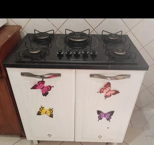 Cooktop 5 bocas com balcão