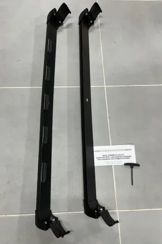 Rack De Teto em Alumínio Citroën C4 Cactus Fell Longarina Integrada Cor Preto.