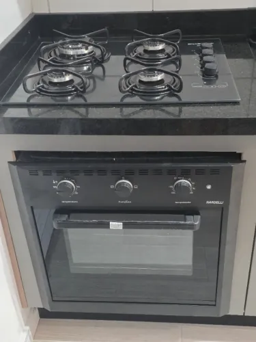 Forno elétrico embutir 110v 60 Litros Preto