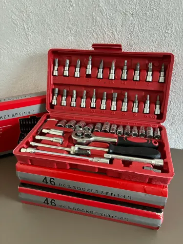 Kit ferramentas 46 peças | chave catraca
