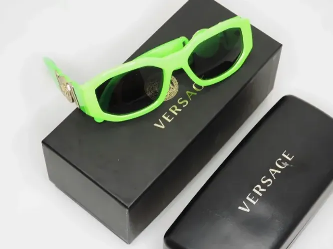Óculos de sol Versace Biggie VE4361 verde neon original