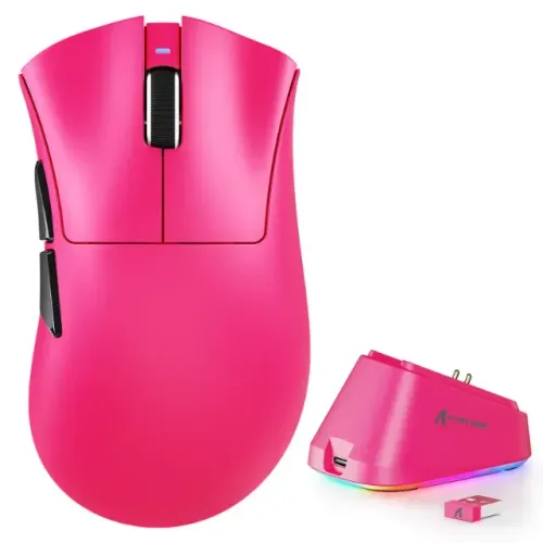 MOUSE (NOVO) - ATTACK SHARK V3 PRO - Ultra-Leve - COR RARA* Berry Red
