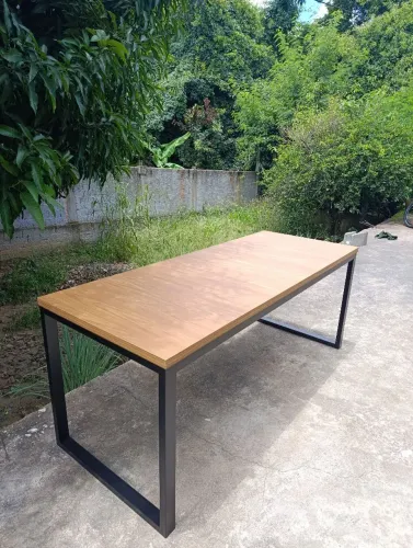 Mesa estilo industrial Escritório Home office sala gamer