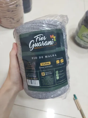 Fio de malha residual 140m - Fios Guarani - Cor cinza claro