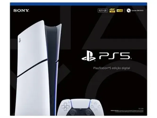 PlayStation 5 Edição Digital 825GB 1 Controle Branco Sony