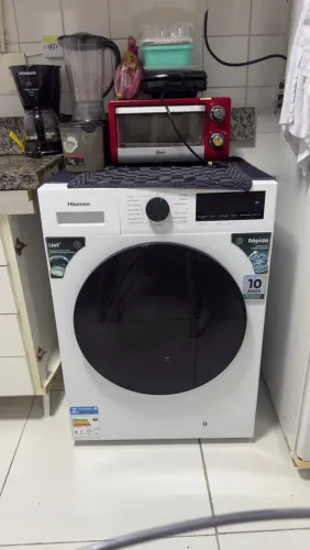 Máquina lava e seca queimado (peças)