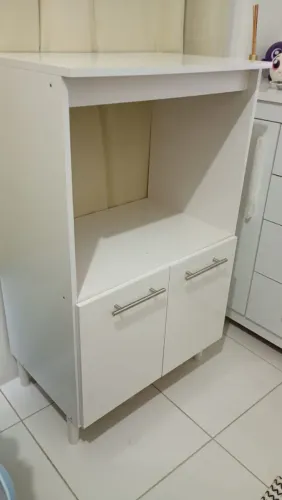 Armário multiuso MDF branco