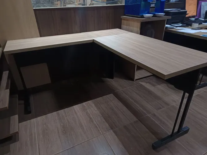 Mesa L sem gaveta escritório 150x150x60 ENTREGAMOS COM FRETE