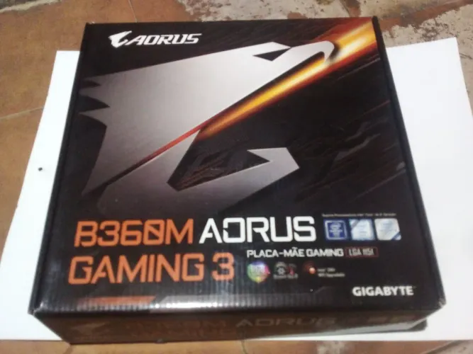 PLACA MÃE GIGABYTE DDR4 OITAVA I NONA GERACAO FUNCIONANDO