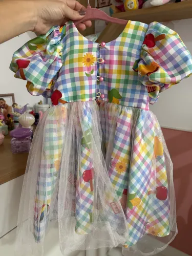Vestido São João veste 1 e 2 anos
