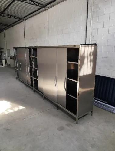 Armário inox porta de correr 2000×600×900
