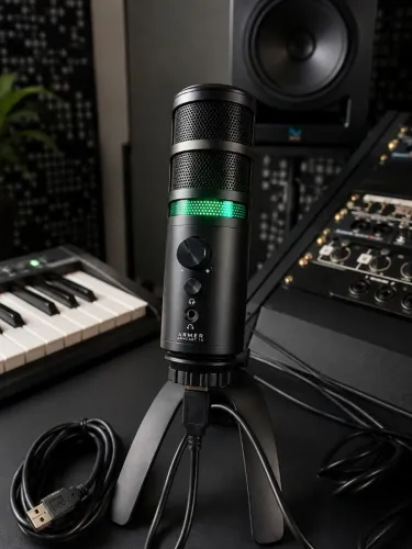 Microfone Condensador USB Armer ArmCast 1U - Perfeito Estado (Gamer / Podcast)
