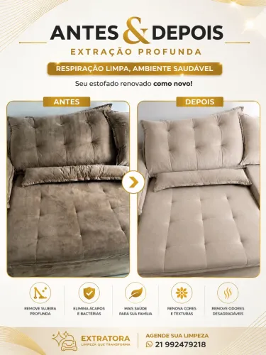 Aluguel de extratora profissional para limpeza de estofados!