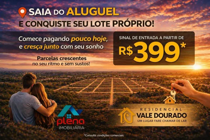 Lotes parcelados e com entrada facilitada.
