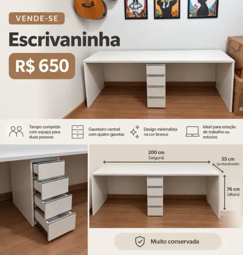 Escrivaninha semi nova