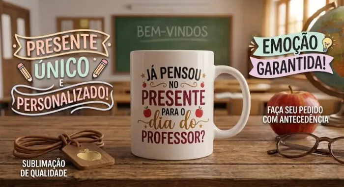 "DIA DO PROFESSOR: O presente perfeito para quem ensina com o coração!