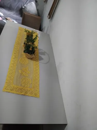 Mesa de jantar de vidro 6 lugares