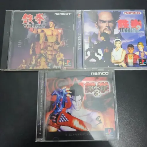 Trilogia Playstation 1 - Tekken 1, 2 e 3 Original