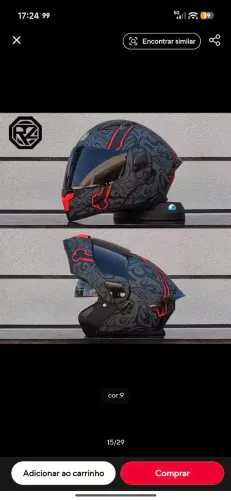 CAPACETE NOVO ZERADO - 420R$ RZ4 Tamanho xl<br>Modelo top 400R$ XL