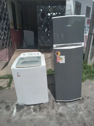 Kit geladeira e máquina de lavar