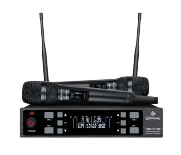 MICROFONE SEM FIO DUPLO WALMAN WFD-300/530