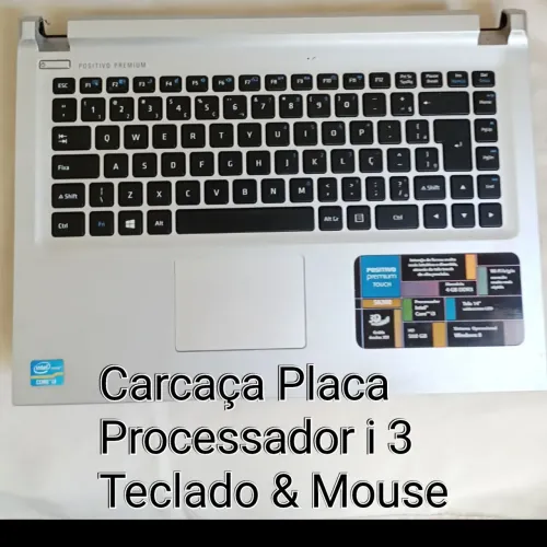 Carcaça+ Placa Mãe i 3+Vídeo integrado 512Mb Teclado & Mouse Touch 